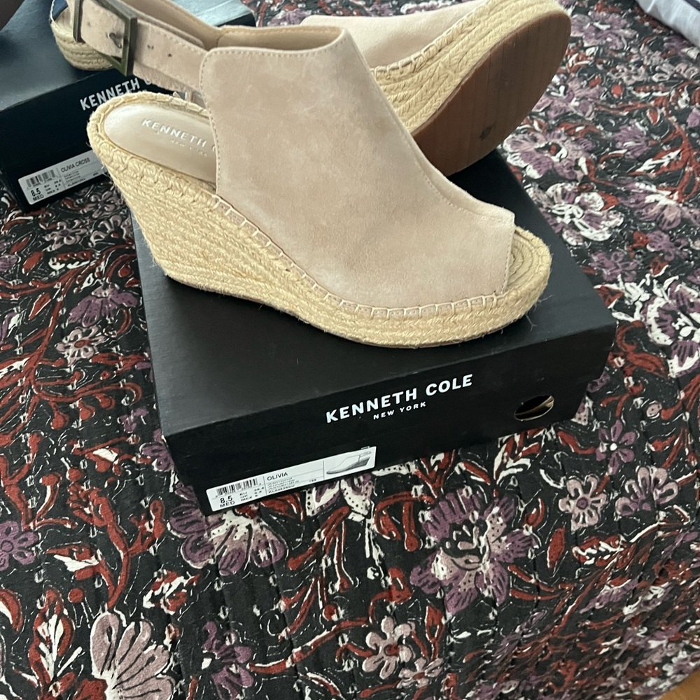 Kenneth Cole Tan Wedge Sandals for Women